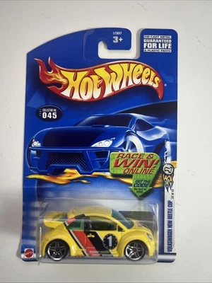 Hot Wheels 2002 Primeras Ediciones VW Nueva Copa Escarabajo en Amarillo 5PR #045 Foto 1 de 4