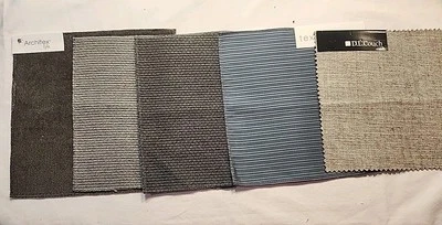 Lot of 10 designer upholstery fabric sample swatches 8"X8" Vintage  - Image 1 of 4