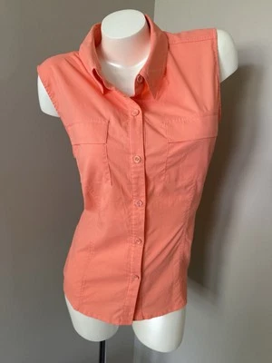 Рубашка женская Reel Legends для морской воды размер средний вентилируемая на пуговицах рыболовная коралловая - Изображение 1 из 4