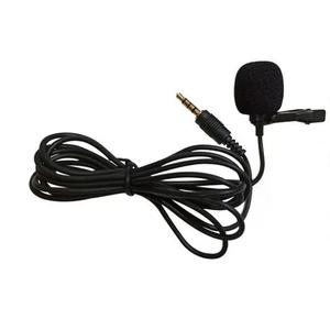 MICROPHONE MICRO À CLIP LAVALIER 3,5 MM AUX JACK POUR TÉLÉPHONE MOBILE TABLETTE PC PORTABLE - Photo 1/6