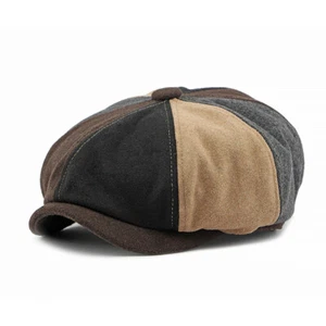 Hombres De Colección Gorra de Newsboy 8 Paneles Panadero Niño Sombrero Informal Pintor Artista Boina - Imagen 1 de 9