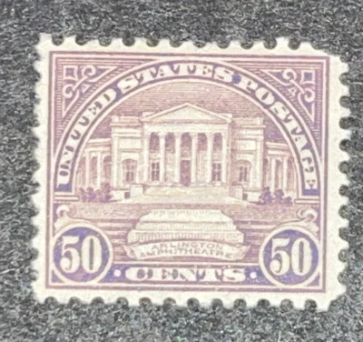 Travelstamps: 1931 US Stamps # 701, MOGH, Mint 50 CENT ARLINGTON AMPHITHEATER Foto 1 de 4