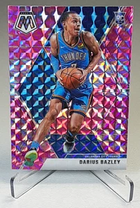 Darius Bazley 2019-20 Panini Mosaic Pink Mosaic Prizm Rookie Card RC #227 - Foto 1 di 2