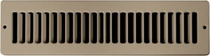 (13) Accord Toe Space Grille 10" x 2" Brown Metal Floor Vent Register Cover - Picture 1 of 1