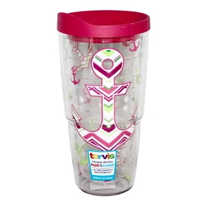 TERVIS 24 oz Travel Tumbler with Lid Anchors Away Hot & Cold Drinks - Picture 1 of 6
