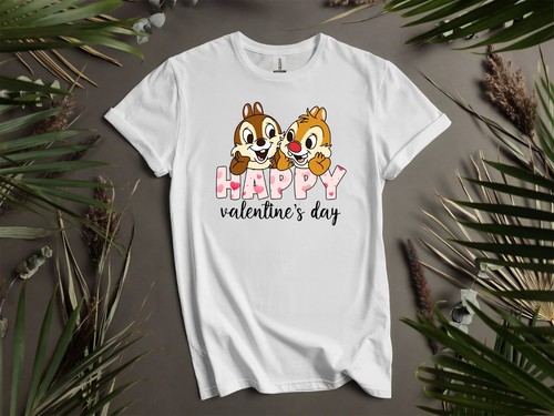 Felpa con cappuccio Chip Dale San Valentino regalo San Valentino maglietta uomo donna unisex AD91