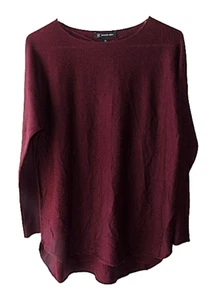 Charter Club Size Petite M Burgundy Wool Blend Pullover Sweater - Picture 1 of 6