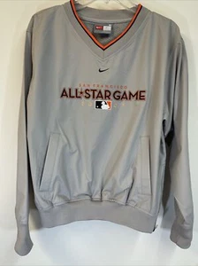 Vtg Nike 2007 SF Giants All Star Game Official Jacket San Francisco SzM Pullover - Picture 1 of 7