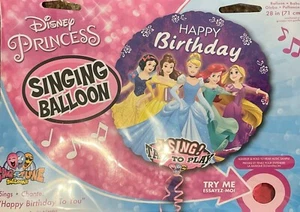 Disney Princess "Happy Birthday" Singing Balloon - Picture 1 of 1