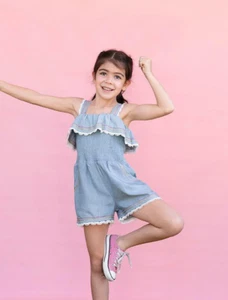 GIRLS MATILDA JANE Dream Chasers Picnic in the Park Romper  SIZE 16 NWT - Picture 1 of 5