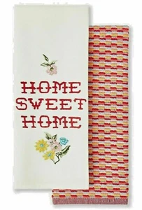 The Pioneer Woman Home Sweet Home Cotton Kitchen Towels Set of 2  28"x16" NWT - Picture 1 of 3