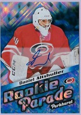 2016/17 Parkhurst Rookie Parade Blue Autograph card # RP16 of Daniel Altshuller