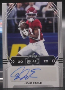 JoJo Earle (TCU/Alabama Crimson Tide/RC) - 2022 Leaf Draft Autograph - Picture 1 of 1