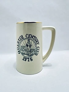 Kohler Quarter Century Club 5 3/4” Beer Stein Mug 1976 Has A Crack - Picture 1 of 9