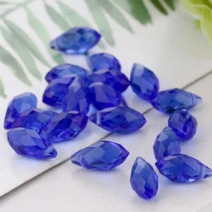 Teardrop Crystal Beads Loose Glass Faceted Drops Bead Making Jewelry DIY 20PC - Picture 1 of 3