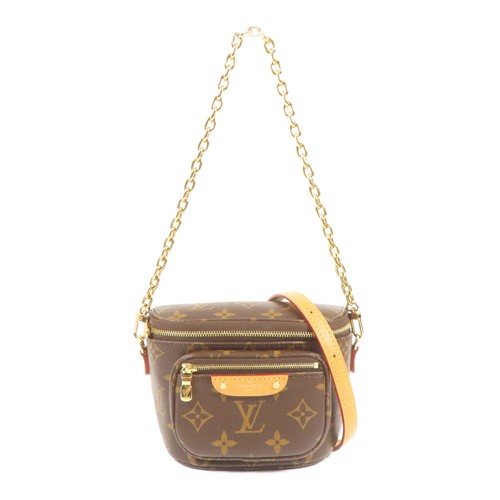 LOUIS VUITTON（LV） Borsa a tracolla Louis Vuitton LV GHW Mini Bumbag M82335 Monogram Marrone