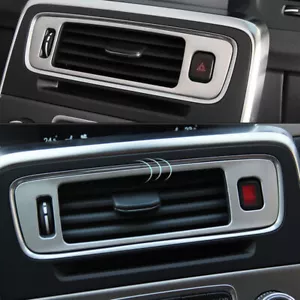 Consola de acero inoxidable ventilación ventilación decoración borde para Volvo V60 S60 - Imagen 1 de 4