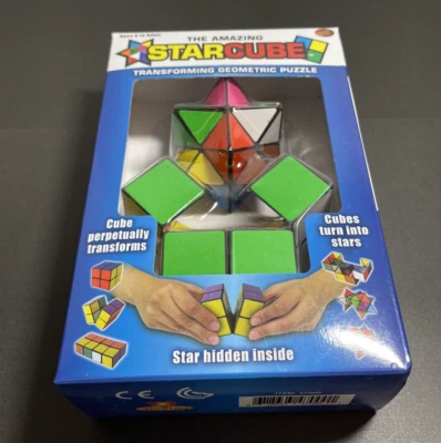 Brain Teasers The Amazing Star Cube: Puzzle Transforming Geometric Puzzle Regalo Foto 1 de 4
