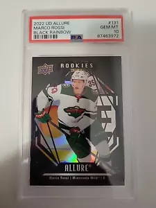 2022-23 Upper Deck UD Allure MARCO ROSSI #131 BLACK RAINBOW Rookie RC PSA 10 - Picture 1 of 2