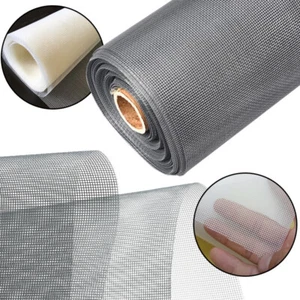 1m/1.2m/1.5m x 1m Fiberglass Flyscreen Insect Flywire Fly Screen Window Net Mesh - Imagen 1 de 21