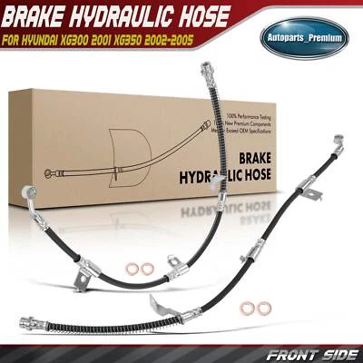 Manguera hidráulica de freno delantera izquierda y derecha para Hyundai XG300 2001 XG350 2002-2005 Foto 1 de 4