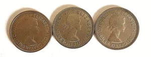 Großbritannien 1 Schilling Münzen x 3 alle 1953 - Bild 1 von 4