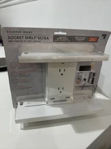 Sharper Image Socket Shelf Ultra White - Picture 1 of 4