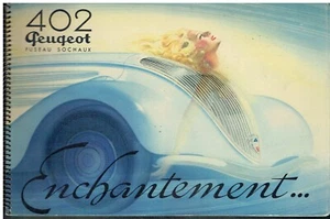 PEUGEOT 402 SALOON COUPE CABRIO 1935- ORIG. FACTORY SALES BROCHURE (FRENCH TEXT) - Picture 1 of 1