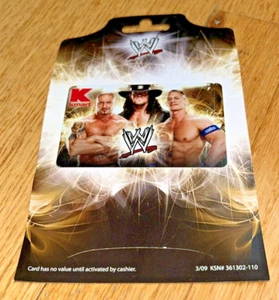 Tarjeta de regalo vintage KMART - WWE (sin valor) John Cena / The Undertaker / Randy Orin - Imagen 1 de 4