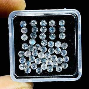 Lote de 50 piedras preciosas sueltas calibradas corte diamante redondo 2,5 mm labradorita natural - Imagen 1 de 10