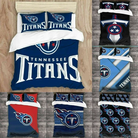 Tennessee Titans 3PCS Bedding Sets Duvet Cover Comforter Cover Pillowcases Gifts Cover