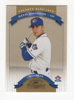 2002 DONRUSS CLASSICS BASEBALL ROOKIE REED JOHNSON TORONTO BLUE JAYS #110 /1500 - Image 1 of 2