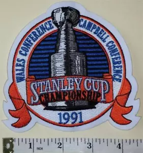 PITTSBURGH PENGUINS 1991 STANLEY CUP CHAMPIONS NHL HOCKEY EMBLEM PATCH - Bild 1 von 1