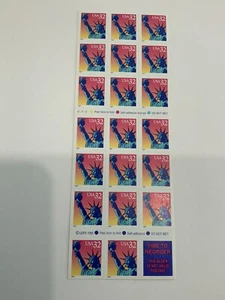 Scott 3122a Satue of Liberty Booklet of 20 MNH 1997 - Picture 1 of 2