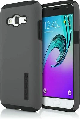 INCIPIO Samsung Galaxy J3 (2016) Strong Dual Layer Pro Back Case - Grey/Black - Image 1 of 4