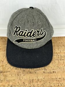 Vintage NFL Los Angeles Raiders 100% Wool Starter Snapback Cap Hat Script OSFA 