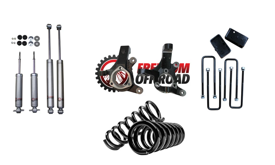 Freedom OffRoad 5” Front / 3” Rear Lift Kit w/Shocks 99-06 Chvrlet GMC 1500 RWD - Image 1 of 1