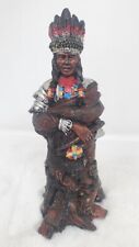  Native American Chief Warrior American Frontier, Limited Edition Resin Figure
