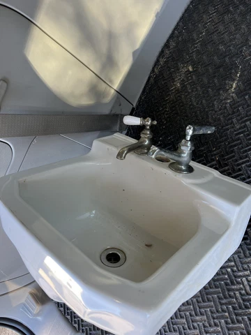 Vintage 1953 Porcelain Bathroom Sink Cover