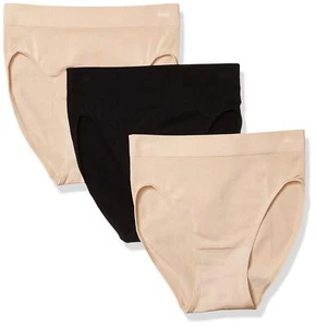 Wacoal 296540 Women's B Smooth Hi Cut Brief Panty 3 Pack Size Small - Picture 1 of 2