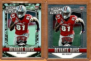 2015 PRIZM cdp"SP"40/199" "DEVANTE DAVIS RC"GREEN CAMO SILVER REFRACTOR"1 BASE - Picture 1 of 3