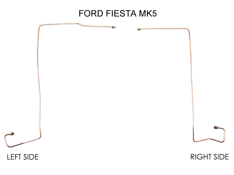Ford Fiesta mk5 1999 - 2001 cupro nickel kunifer Rear brake pipe line kit - Image 1 of 1