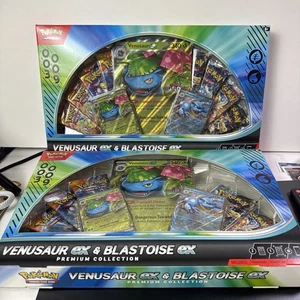 Pokémon TCG Venusaur Ex & Blastoise Ex Premium Collection Gamestop Exclusive X2 - Picture 1 of 3