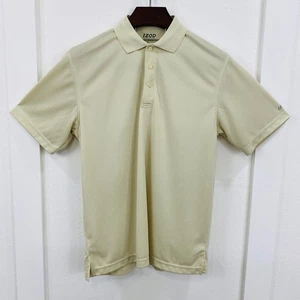 Izod Men's Performance Polo Medium Beige Golf Shirt Short Sleeve Business Casual - Picture 1 of 11