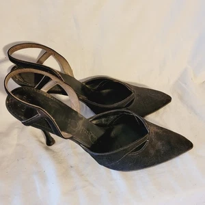 Vintage Women's Shoes Platform Heels QualiCraft Black (read) - Picture 1 of 12
