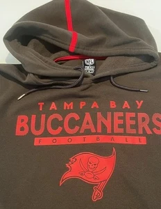 NFL Tampa Bay Buccaneers Sudadera con Capucha Bolsillos con Cremallera Para Hombre Med Peltre y Rojo - Imagen 1 de 10