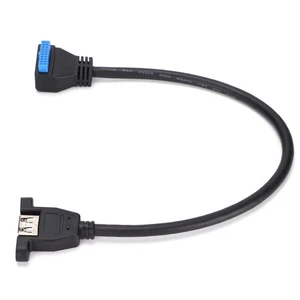Adapter Cable USB 3.0 Single Port A Female To 20pin High Speed ABS Data Tran NEW - Afbeelding 1 van 12