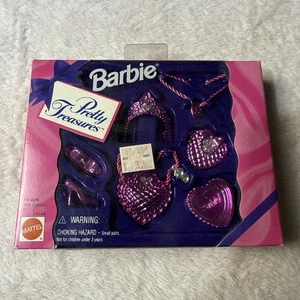 Vintage 1995 Barbie Pretty Treasures Pink Tiara Zubehörpaket 14544 NEU - Bild 1 von 2