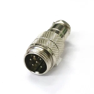 61-636, 6 Pin Male In-Line CB Mic or Ham Radio Mobile Microphone Connector - Picture 1 of 2