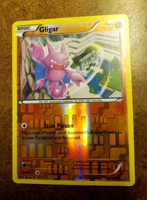 2015 POKEMON TCG Basic GLIGAR XY ROARING SKIES (ROS)  Reverse Holo Common 36/108 - Image 1 of 4